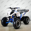 Venom Raptor 125cc ATV | Automatic Transmission + Reverse White Blue