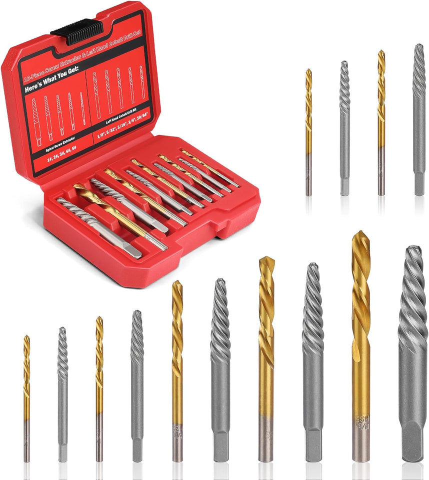 Universal Motorcycle / ATV / Scooter | 14 Pieces Screw Extractor Set (TOOL-MM16)