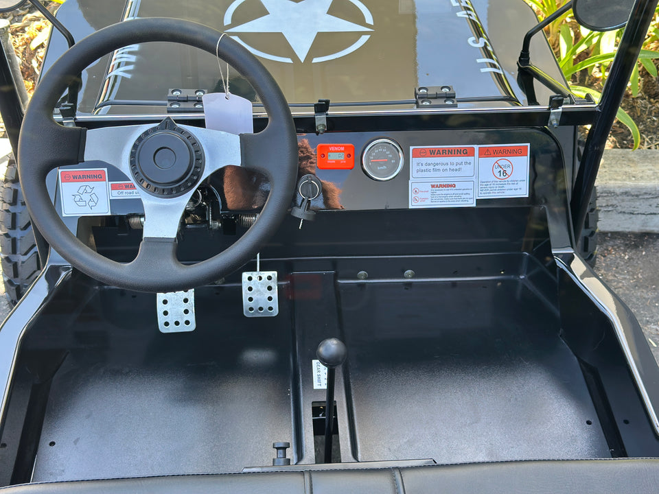 Venom 125cc Mini Jeep | Willys Edition | 3-Speed | Off Road