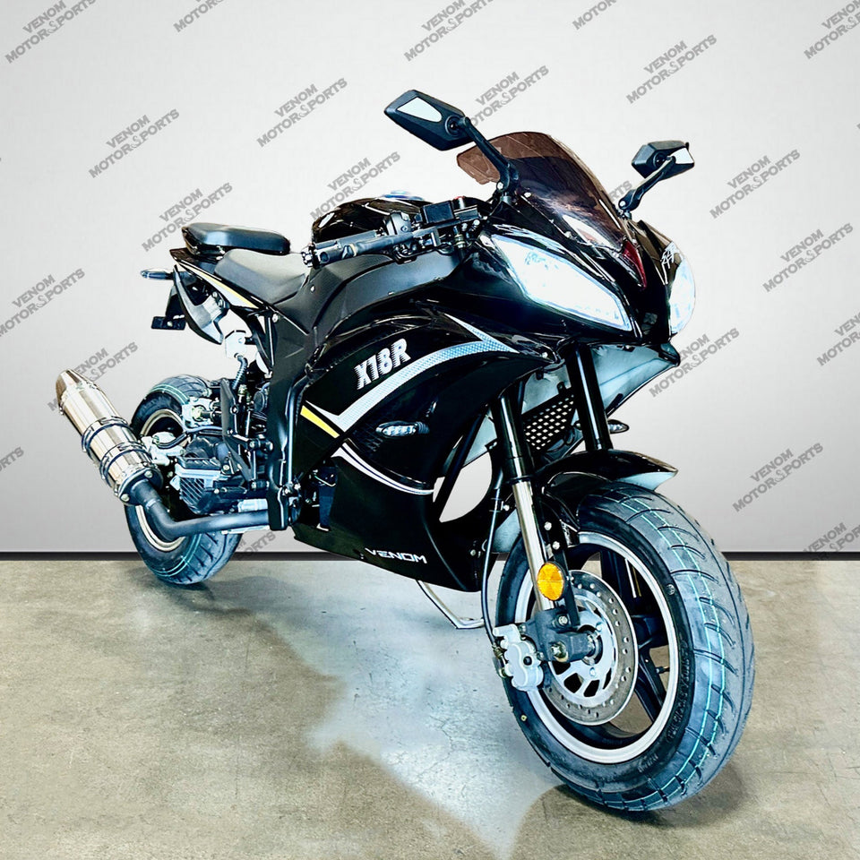 Venom x18R 200cc Motorcycle | Automatic Transmission Black