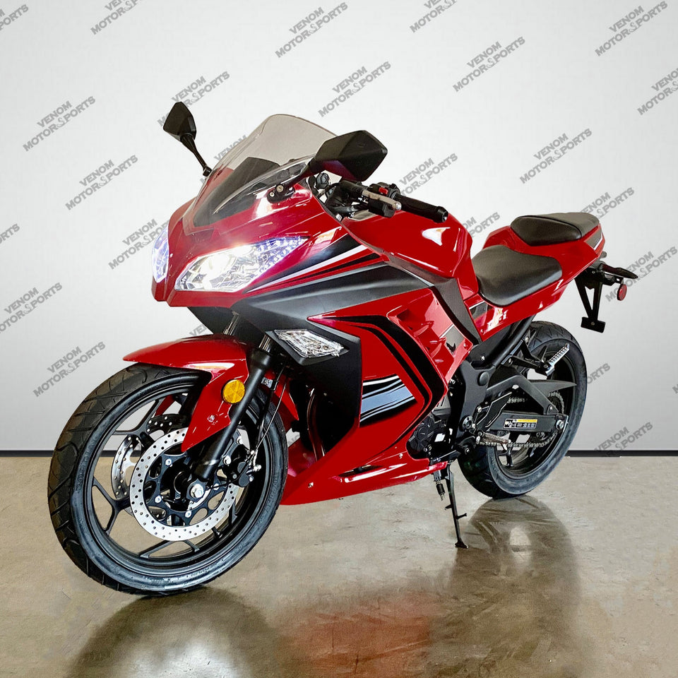 Venom SuperBike | 250cc Sport Bike | Fuel Injected | 6 Speed Red