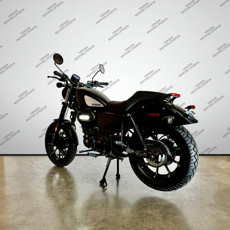 Venom Ghost | 250cc Chopper | 5 Speed | Matte Black