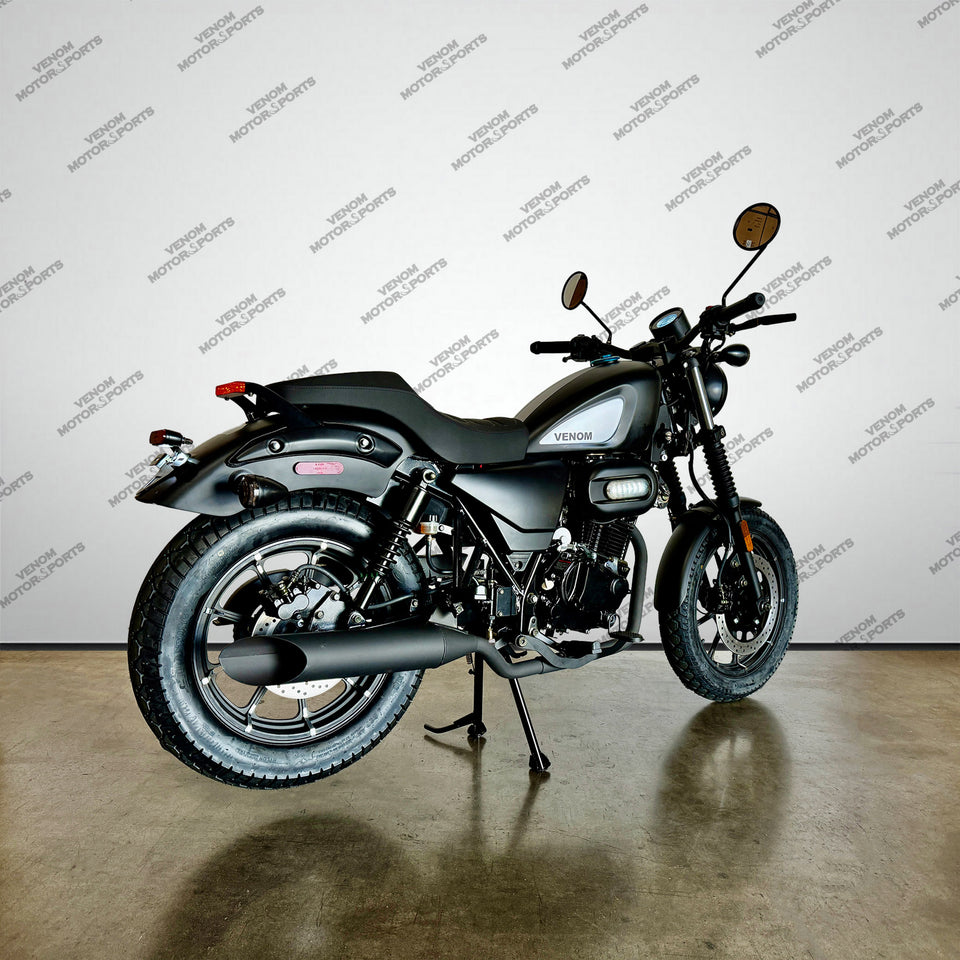 Venom Ghost | 250cc Chopper | 5 Speed | Matte Black