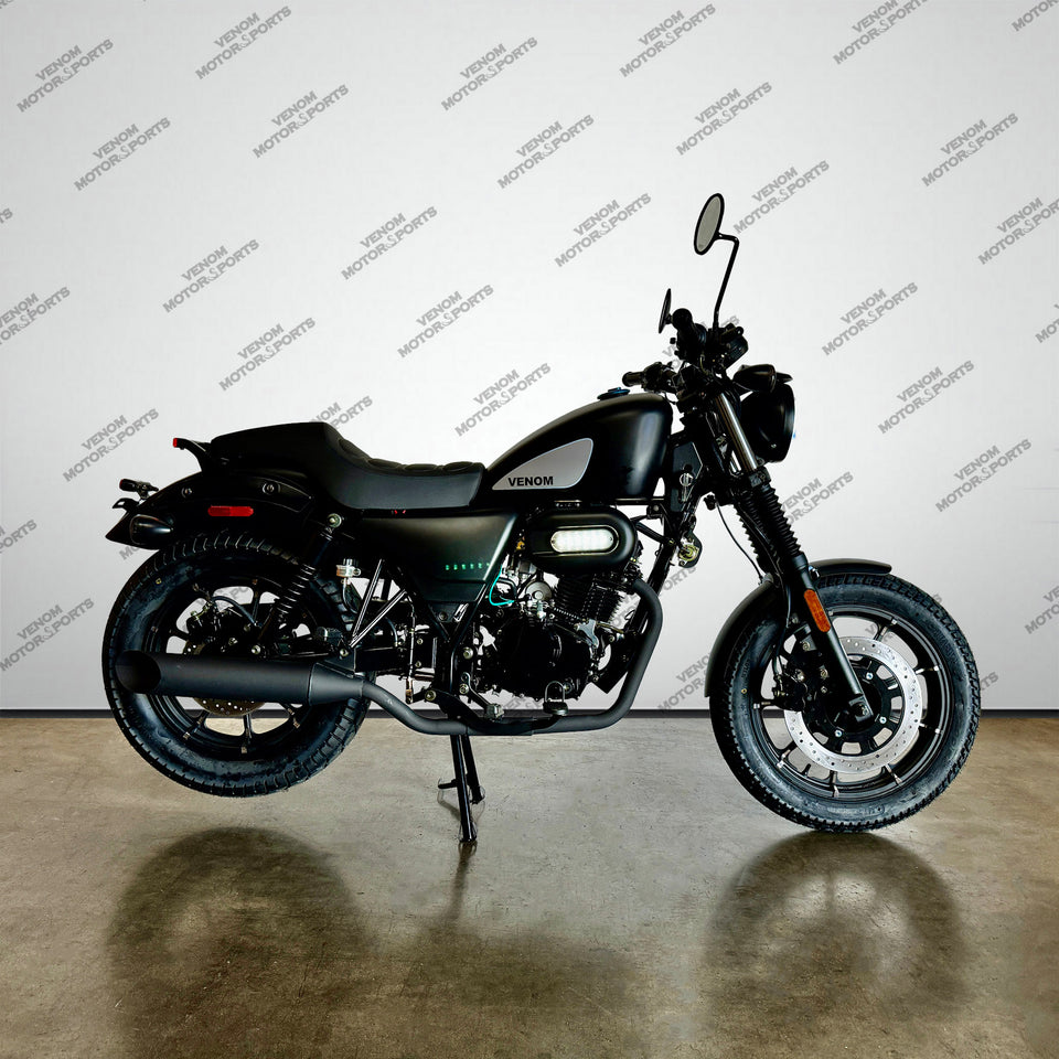 Venom Ghost | 250cc Chopper | 5 Speed | Matte Black