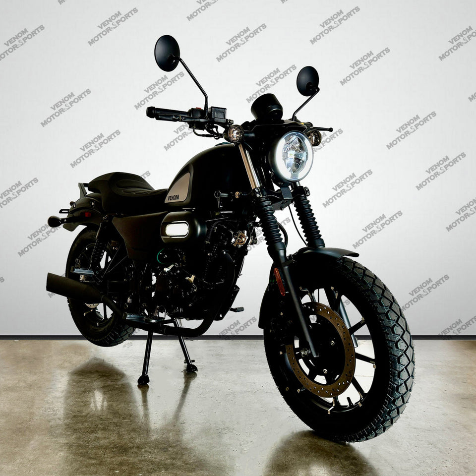 Venom Ghost | 250cc Chopper | 5 Speed | Matte Black Matte Black