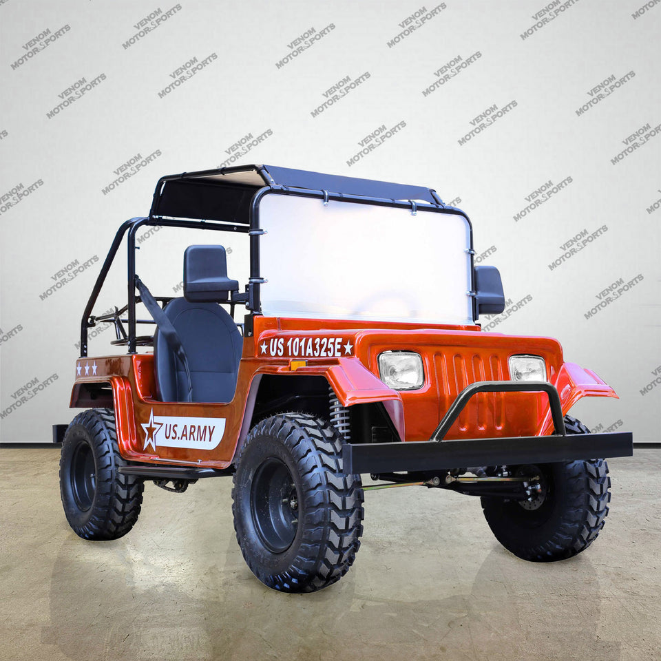 Venom 200cc Mini Jeep | Willys Edition | Full-Size | Automatic