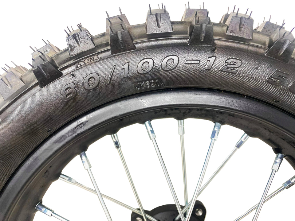 1600w Pro Electric Dirt Bike 48v | Rear Tire On Rim (80/100-12)