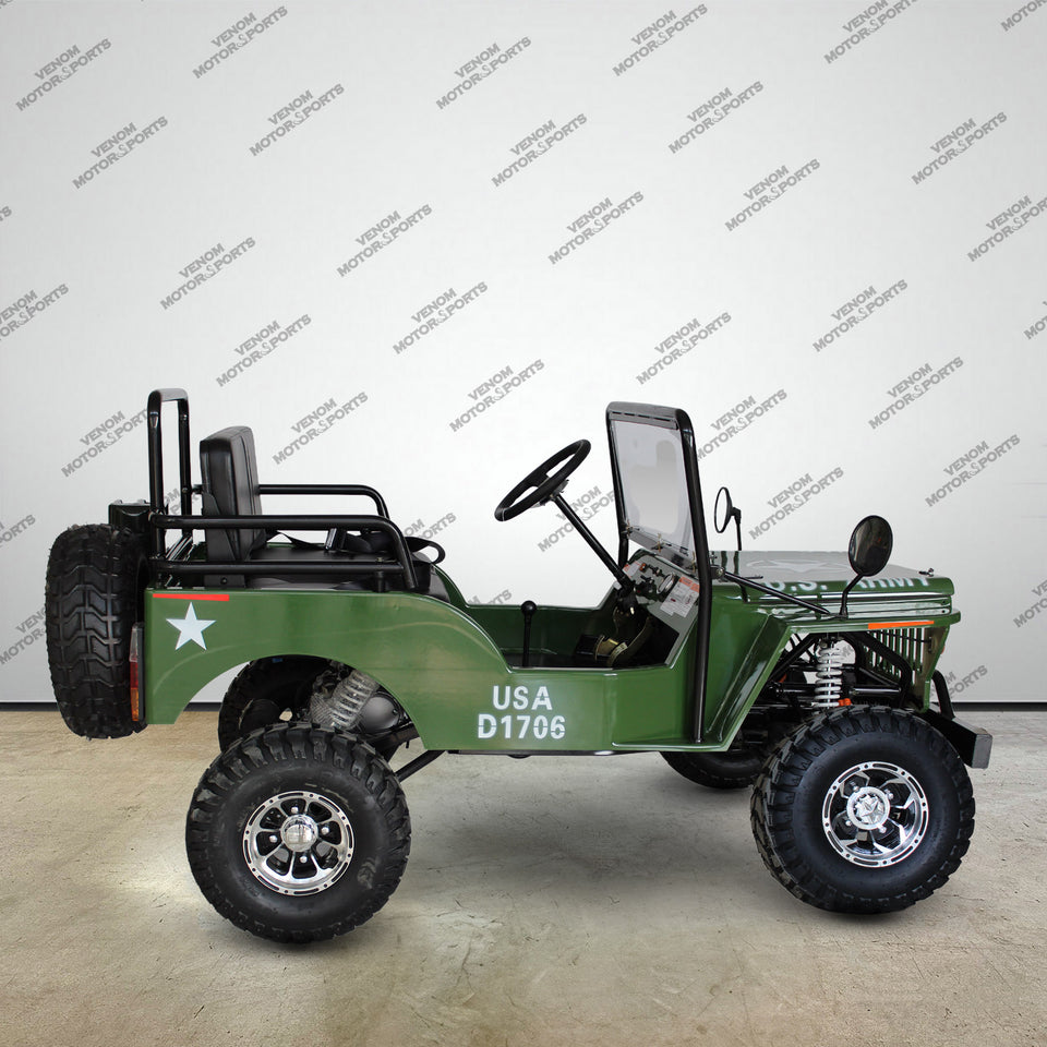 Venom 125cc Mini Jeep | Willys Edition | 3-Speed | Off Road
