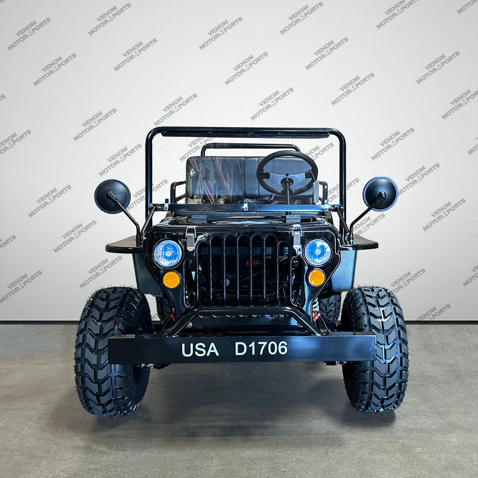 Venom 125cc Mini Jeep | Willys Edition | 3-Speed | Off Road