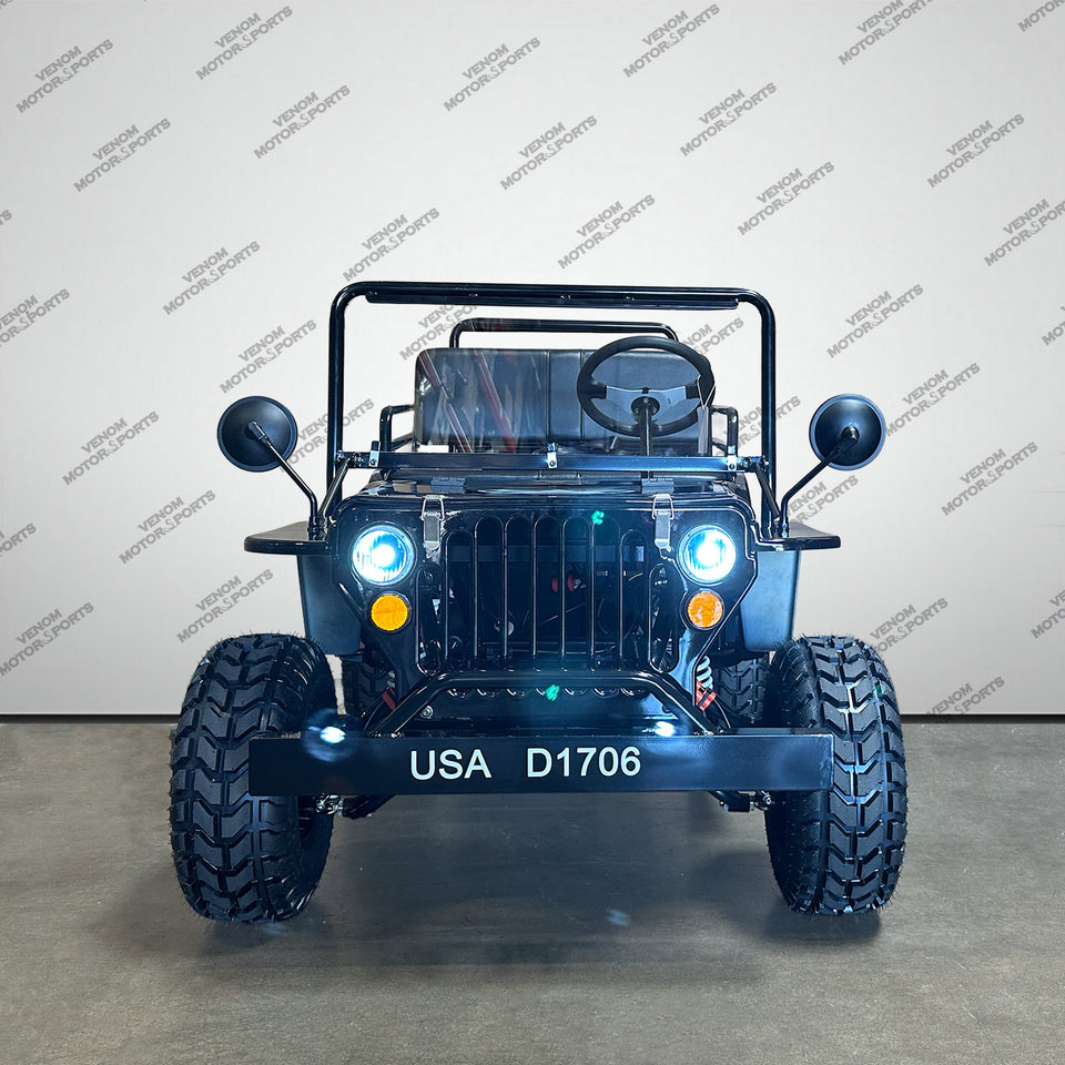 Venom 125cc Mini Jeep | Willys Edition | 3-Speed | Off Road