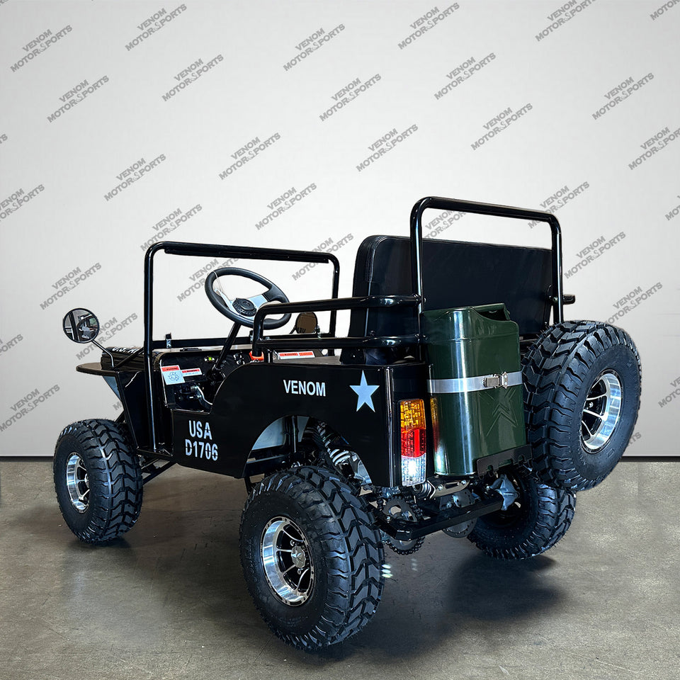 Venom 125cc Mini Jeep | Willys Edition | 3-Speed | Off Road
