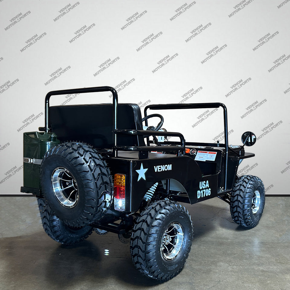 Venom 125cc Mini Jeep | Willys Edition | 3-Speed | Off Road