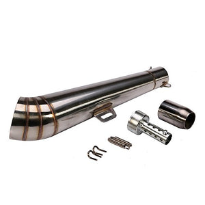 Universal Stainless Steel GP 38-51mm Slip-On Type Exhaust Muffler Pipe & Removable DB Killer