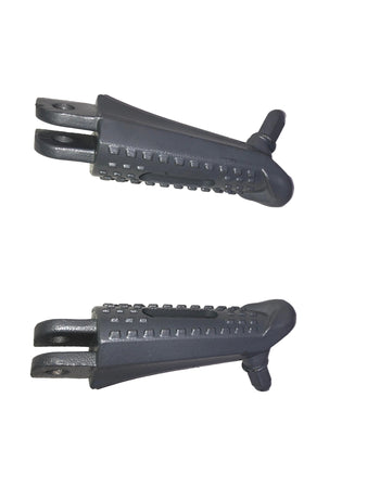 X18 50cc GY6 Motorcycle | Left & Right Foot Pegs (2050034 / 2050035)