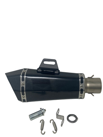 VENOM Carbon Fiber Exhaust + Pipe + DB Killer | Venom X20 | X21RS | Vader 125cc Motorcycles